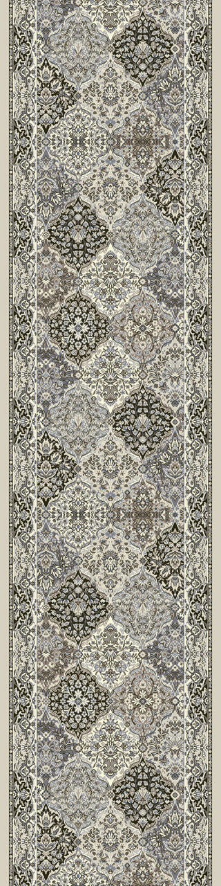 Dynamic Rugs Ancient Garden 57008 Cream/Grey Area Rug Roll Runner Image