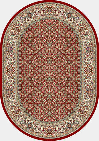 Dynamic Rugs Ancient Garden 57011 Red/Ivory Area Rug Oval Shot