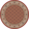 Dynamic Rugs Ancient Garden 57011 Red/Ivory Area Rug Round Image