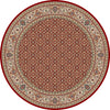 Dynamic Rugs Ancient Garden 57011 Red/Ivory Area Rug Round Image