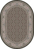 Dynamic Rugs Ancient Garden 57011 Black/Ivory Area Rug Oval Image
