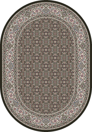 Dynamic Rugs Ancient Garden 57011 Black/Ivory Area Rug Oval Image