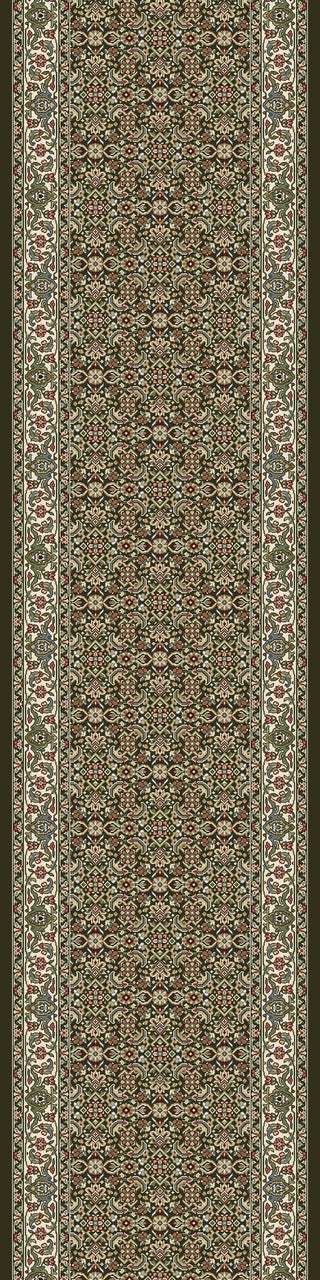 Dynamic Rugs Ancient Garden 57011 Black/Ivory Area Rug Roll Runner Image