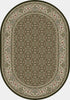 Dynamic Rugs Ancient Garden 57011 Black/Ivory Area Rug Oval Shot