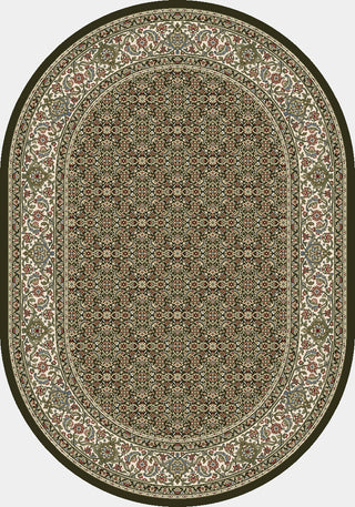 Dynamic Rugs Ancient Garden 57011 Black/Ivory Area Rug Oval Shot