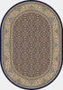 Dynamic Rugs Ancient Garden 57011 Navy Area Rug Oval Shot