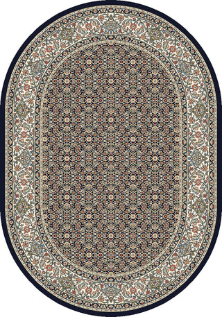 Dynamic Rugs Ancient Garden 57011 Navy Area Rug Oval Image