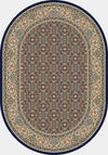 Dynamic Rugs Ancient Garden 57011 Navy Area Rug Oval Image
