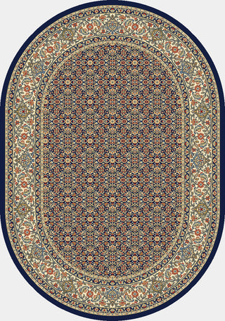 Dynamic Rugs Ancient Garden 57011 Navy Area Rug Oval Image