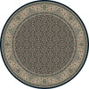 Dynamic Rugs Ancient Garden 57011 Navy Area Rug Round Image