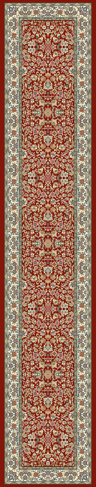 Dynamic Rugs Ancient Garden 57078 Red/Ivory Area Rug Finished Runner Image