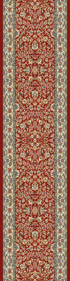 Dynamic Rugs Ancient Garden 57078 Red/Ivory Area Rug Roll Runner Image