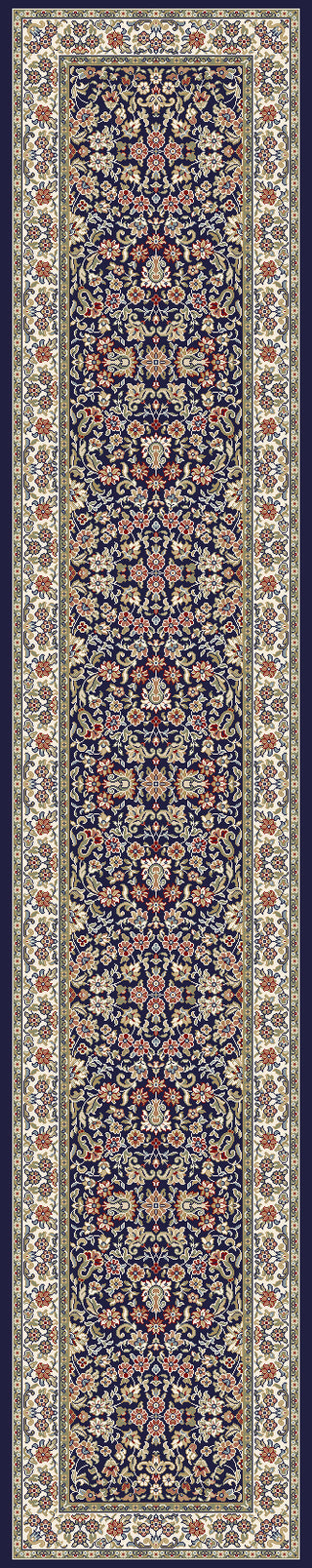 Dynamic Rugs Ancient Garden 57078 Blue/Ivory Area Rug Finished Runner Image