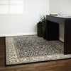 Dynamic Rugs Ancient Garden 57078 Blue/Ivory Area Rug Lifestyle Image