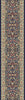 Dynamic Rugs Ancient Garden 57078 Blue/Ivory Area Rug Roll Runner Image