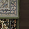 Dynamic Rugs Ancient Garden 57078 Green/Ivory Area Rug Detail Image