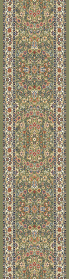 Dynamic Rugs Ancient Garden 57078 Green/Ivory Area Rug Roll Runner Image