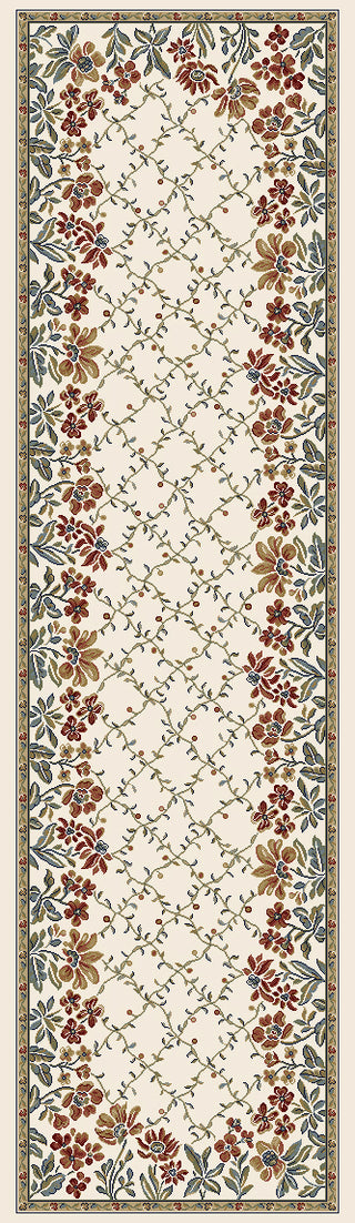 Dynamic Rugs Ancient Garden 57084 Ivory Area Rug Finished Runner Image