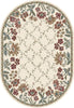 Dynamic Rugs Ancient Garden 57084 Ivory Area Rug Oval Image