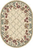 Dynamic Rugs Ancient Garden 57084 Ivory Area Rug Oval Image