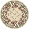 Dynamic Rugs Ancient Garden 57084 Ivory Area Rug Round Shot