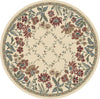 Dynamic Rugs Ancient Garden 57084 Ivory Area Rug Round Shot