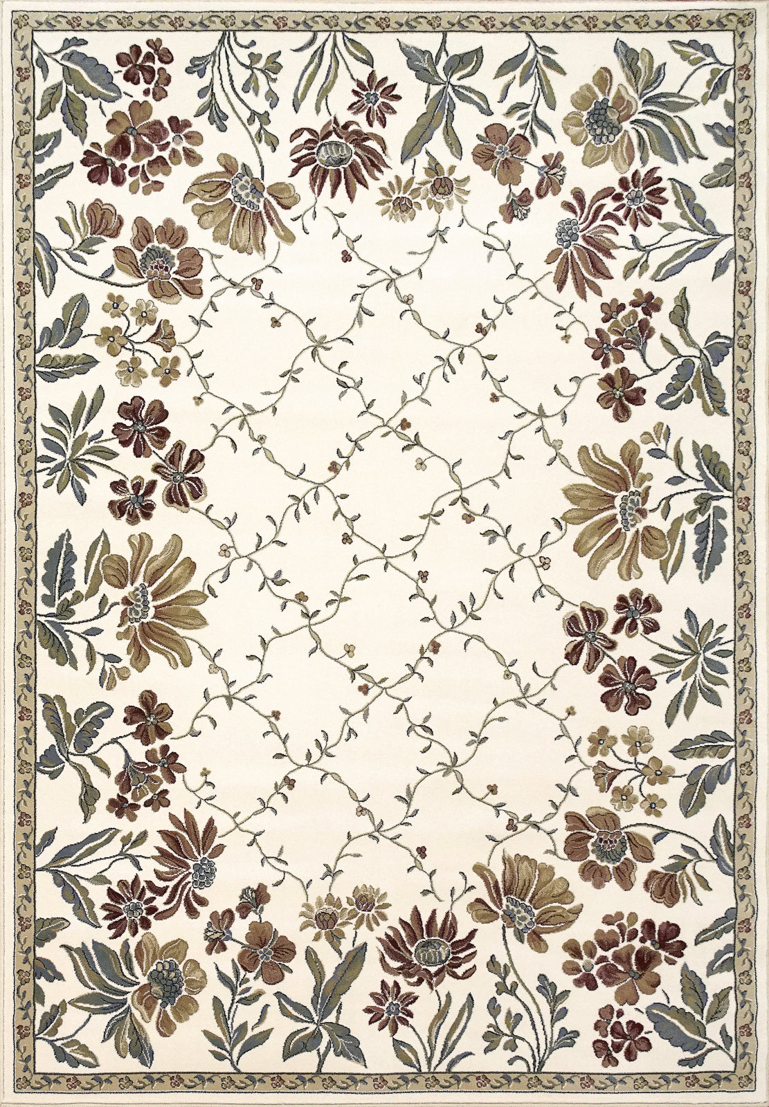 Dynamic Rugs Ancient Garden 57084 Ivory Area Rug main image
