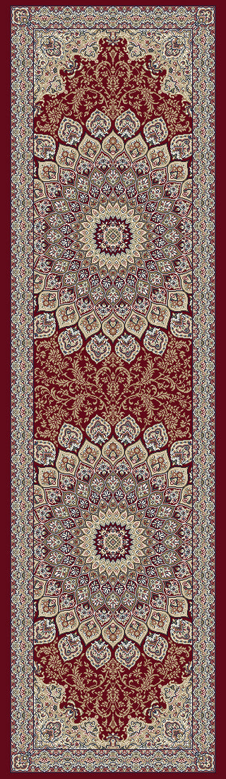 Dynamic Rugs Ancient Garden 57090 Red Area Rug Finished Runner Image