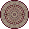 Dynamic Rugs Ancient Garden 57090 Red Area Rug Round Image
