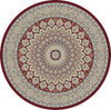 Dynamic Rugs Ancient Garden 57090 Red Area Rug Round Image