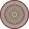 Dynamic Rugs Ancient Garden 57090 Red Area Rug Round Image
