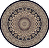 Dynamic Rugs Ancient Garden 57090 Navy Area Rug Round Image