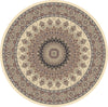 Dynamic Rugs Ancient Garden 57090 Ivory Area Rug Round Shot