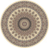 Dynamic Rugs Ancient Garden 57090 Ivory Area Rug Round Image