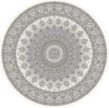 Dynamic Rugs Ancient Garden 57090 Cream/Grey Area Rug Round Image