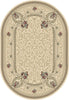 Dynamic Rugs Ancient Garden 57091 Ivory Area Rug Oval Shot