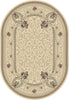 Dynamic Rugs Ancient Garden 57091 Ivory Area Rug Oval Image