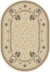 Dynamic Rugs Ancient Garden 57091 Ivory Area Rug Oval Image