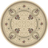Dynamic Rugs Ancient Garden 57091 Ivory Area Rug Round Shot