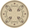 Dynamic Rugs Ancient Garden 57091 Ivory Area Rug Round Shot