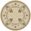 Dynamic Rugs Ancient Garden 57091 Ivory Area Rug Round Image