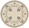 Dynamic Rugs Ancient Garden 57091 Ivory Area Rug Round Image
