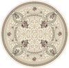 Dynamic Rugs Ancient Garden 57091 Ivory Area Rug Round Image