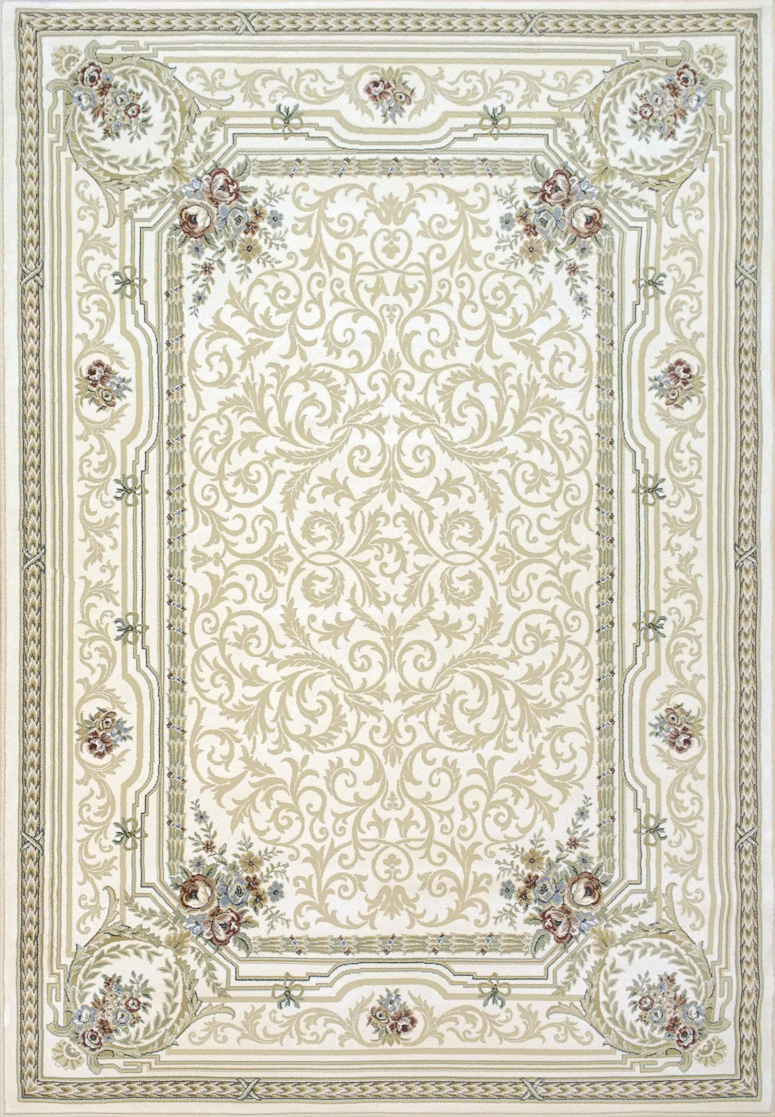 Dynamic Rugs Ancient Garden 57091 Ivory Area Rug – Incredible Rugs and ...
