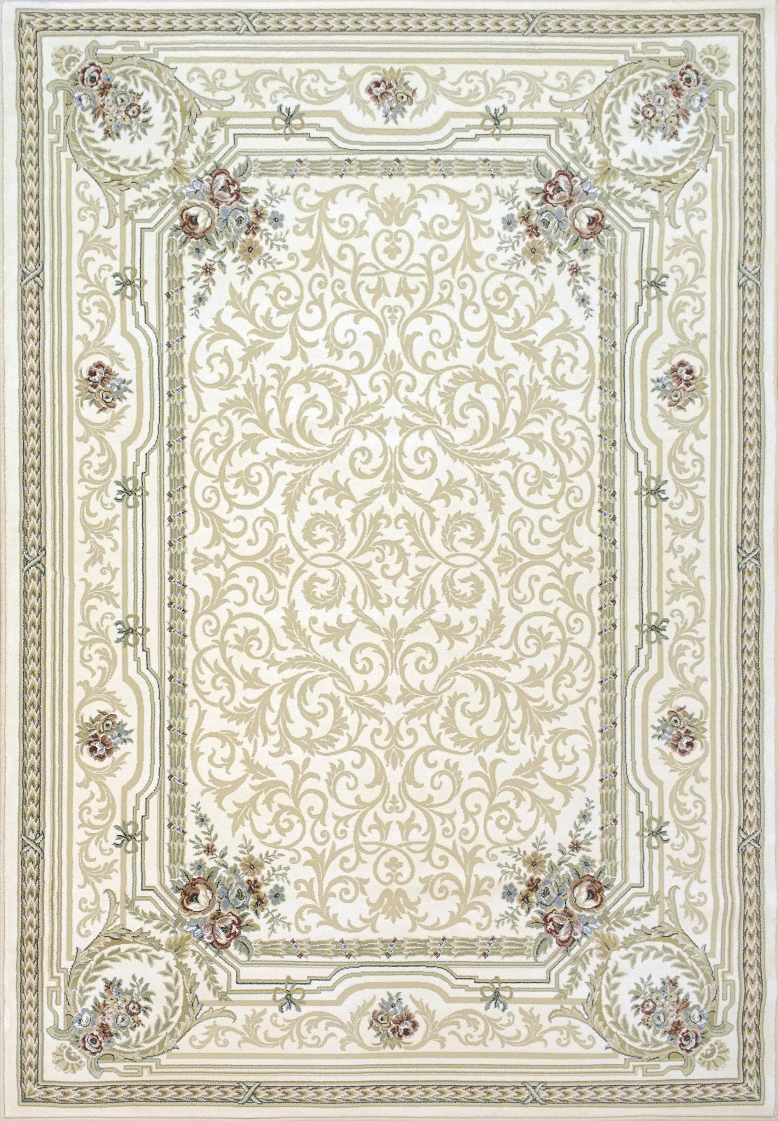 Dynamic Rugs Ancient Garden 57091 Ivory Area Rug main image