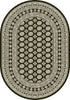 Dynamic Rugs Ancient Garden 57102 Charcoal/Silver Area Rug Oval Image