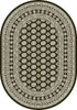Dynamic Rugs Ancient Garden 57102 Charcoal/Silver Area Rug Oval Image