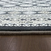 Dynamic Rugs Ancient Garden 57102 Charcoal/Silver Area Rug Detail Image
