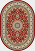 Dynamic Rugs Ancient Garden 57119 Red/Ivory Area Rug Oval Shot