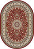 Dynamic Rugs Ancient Garden 57119 Red/Ivory Area Rug Oval Image